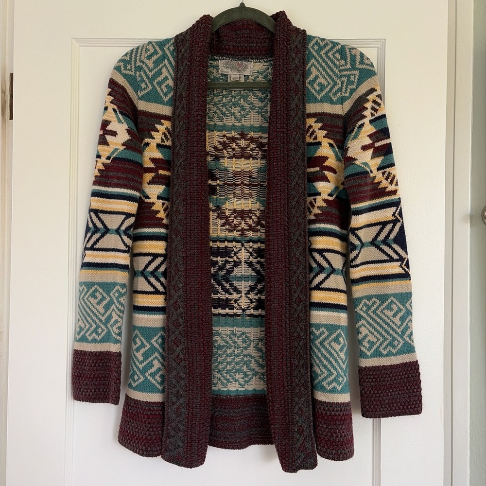 Vintage Ecote early 00’s southwestern pattern cardigan